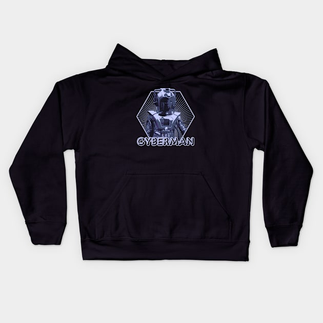 Totally Cyber, Man! Kids Hoodie by BeyondGraphic